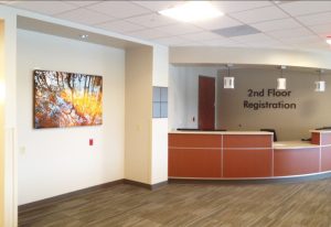 Artwork in the 2nd floor registration area of Grandview Medical Center
