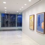 30th floor lobby showing two works by spanish artist Joaquin Capa